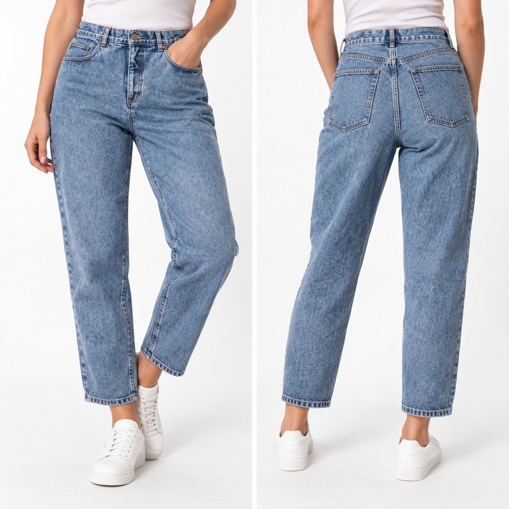 Vintage Bill Blass Easy Fit Mom High Waist Jeans Size 16 Tapered Leg 90s Y2K